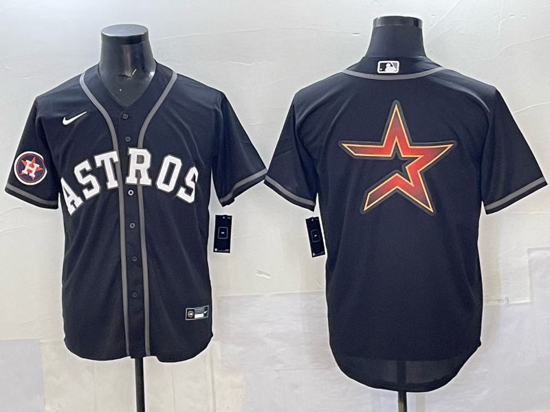 Men Houston Astros blank black 2025 Nike MLB Jersey 007